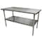 Bk Resources Work Table 16/304 Stainless Steel With Stainless Steel Shelf 60"Wx24"D CVT-6024 - alternate 4